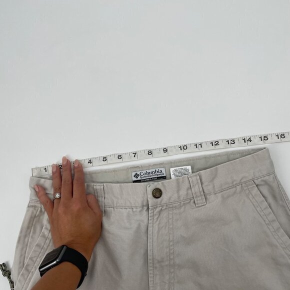 Columbia Zippered Pockets Khakis 100% Cotton Women's Size 10 Classic Casual - Picture 5 of 10